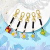 Dyed Natural Malaysia Jade Clover Pendant Decoration KEYC-JKC00979-2