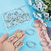 SUNNYCLUE 20Pcs Alloy Spring Gate Rings PALLOY-SC0010-53A-P-3