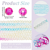 SUNNYCLUE 10 Strands Transparent Gradient Color Glass Beads Strands GLAA-SC0002-04F-2