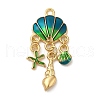 Alloy Enamel Pendants FIND-Z006-11B-KCG-1