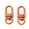 Spray Painted Eco-Friendly Alloy Swivel Snap Hooks Clasps PALLOY-T080-02I-NR-2