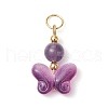 7Pcs 7 Styles Natural Rose Quartz & Amethyst & Green Aventurine & Citrine & Amazonite & Carnelian PALLOY-JF03461-3