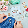 Alloy Enamel Handbag & Bowknot Pendant Locking Stitch Markers HJEW-AB00086-3