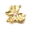 Plastic Pearl Pendants STAS-Q360-03H-G-2