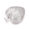 Brass Micro Pave Clear Cubic Zirconia Pendants KK-N268-52P-2