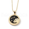 Alloy Rhinestone Pendant Necklaces NJEW-H306-A09-G-1