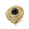 Ion Plating(IP) 304 Stainless Steel Open Cuff Rings STAS-Z060-13G-05-1