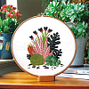 Cactus Pattern DIY Embroidery Starter Kits DIY-P077-094-1