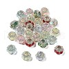 Resin Rhinestone Rondelle Beads OACR-S048-02-2