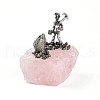 Natural Rose Quartz Cluster Base Sculpture G-N347-03D-2