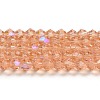 Transparent Electroplate Glass Beads Strands EGLA-A039-T2mm-L15-1