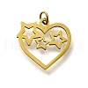 304 Stainless Steel Charms STAS-R153-38G-1