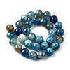 Natural Blue Cherry Blossom Agate Beads Strands G-Q045-A01-12mm-3