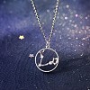 Alloy Crystal Rhinestone Ring with Constellation Pendant Necklaces FS-WG797BF-02-1