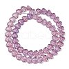 Transparent Glass Beads Strands GLAA-H038-01D-2