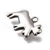 Retro 304 Stainless Steel Pendants STAS-L284-16AS-09-2