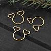 304 Stainless Steel Heart Clip on Nose Rings AJEW-A062-01A-G-1