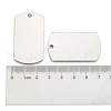 Tarnish Resistant 201 Stainless Steel Rectangle Stamping Blank Tag Pendants STAS-S031-03-3