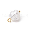 Eco-Friendly Plastic Imitation Pearl Charms PALLOY-JF03968-01-5