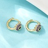 Brass Micro Pave Cubic Zirconia Hoop Earrings EJEW-S277-07G-3