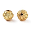 Rack Plating Brass Beads KK-S377-06G-2