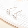 S925 Sterling Silver Stud Earrings EJEW-P305-01B-P-2