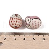 Handmade Printed Porcelain Beads PORC-E015-09L-3