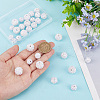   30Pcs 3 Styles Acrylic & Resin with Rhinestone Round Beads OACR-PH0004-27-3