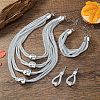 Alloy Barrel Beaded Multilayer Necklaces & Dangle Earring & Multilayer Bracelets Sets FS-WGE8EEA-02-1