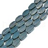 Painted Transparent Glass Beads Strands GLAA-E033-06C-08-1