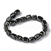 Dyed & Heated Natural Black Agate Beads Strands G-F743-02A-3