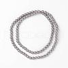 Faceted Round Non-Magnetic Synthetic Hematite Beads Strands G-D800-02-2