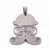 201 Stainless Steel Enamel Pendants STAS-S110-076C-2