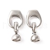 Brass Fold Over Clasps KK-U016-01P-1