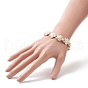 Dyed Synthetic Turquoise Tortoise Beaded Stretch Bracelet for Women BJEW-JB09310-02-3