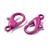 Spray Painted Eco-Friendly Alloy Lobster Claw Clasps PALLOY-T080-06E-08-NR-3