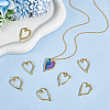 Unicraftale 10Pcs Rack Plating Brass Pendants KK-UN0003-26-2