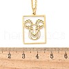 304 Stainless Steel Necklace NJEW-D330-01G-10-2