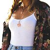 3Pcs 304 Stainless Steel Bar Link Chains Macrame Pouch Empty Stone Holder for Pendant Necklaces Making NJEW-AB00028-5