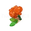Halloween Theme Glass Seed Beads Pendants PALLOY-MZ00776-02-4