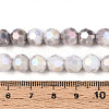 Electroplate Glass Beads Strands EGLA-T021-8mm-15-01-4