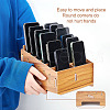 12-Grid Wooden Cell Phone Storage Box CON-WH0094-04A-3