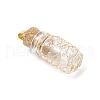 Glass Bottles Pendants PALLOY-JF03913-02-3