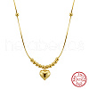 925 Sterling Silver Pendant Necklaces for Women NJEW-A048-01G-2