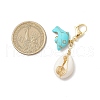 Natural Shell Pendant Decorations HJEW-JM02923-01-3