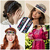 6.8M Ethnic Style Polyester Jacquard Bird Ribbon PW-WG43457-03-5