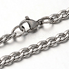 Non-Tarnish 304 Stainless Steel Curb Chain Necklace NJEW-I065-35-1