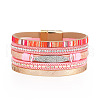 Bohemia Style Imitation Leather Multi-strand Bracelets for Women WGFFF64-05-2