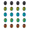 SUPERFINDINGS Translucent Glass Cabochons GLAA-FH0001-54-1