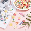 ARRICRAFT 220Pcs 11 Styles Handmade Polymer Clay Cabochons CLAY-AR0001-08-4